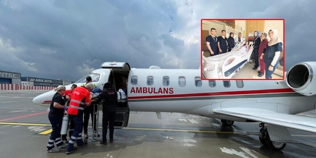 Çekya’da rahatsızlanan üniversiteli Ezgi, ambulans uçakla Konya’ya getirildi