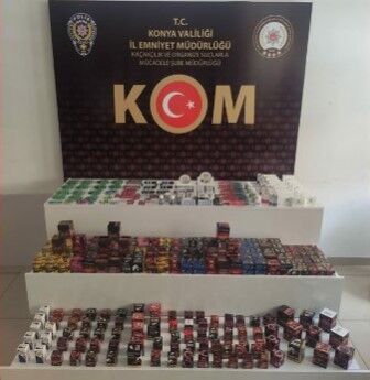 Konya’da polis operasyonu! Çok sayıda tıbbi ürün ele geçirildi