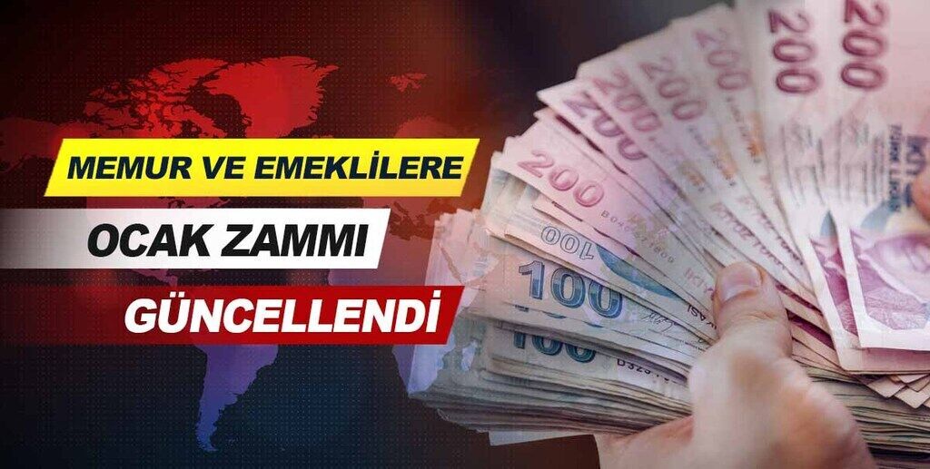 Memur ve emeklilere Ocak zammı güncellendi.