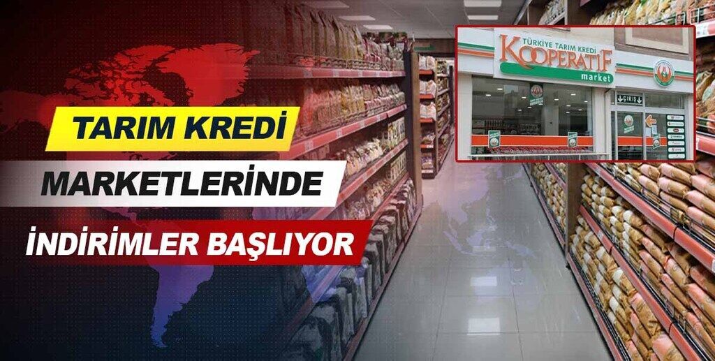 Tarım kredi marketlerinde indirimler başlıyor.