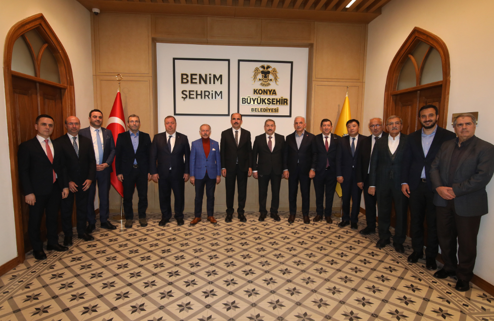 TDBB Yönetim Kurulu Üyeleri Konya Büyükşehir’in  Hizmetlerini İnceledi