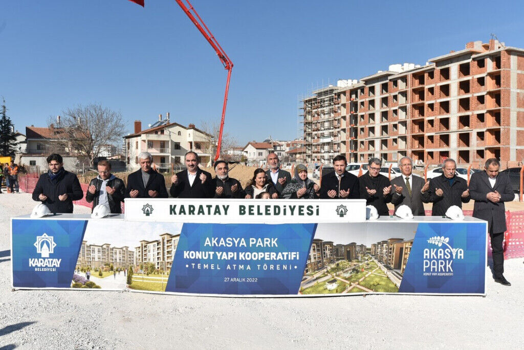 AKASYA PARK KONUT YAPI KOOPERATİFİ’NİN TEMELİ ATILDI