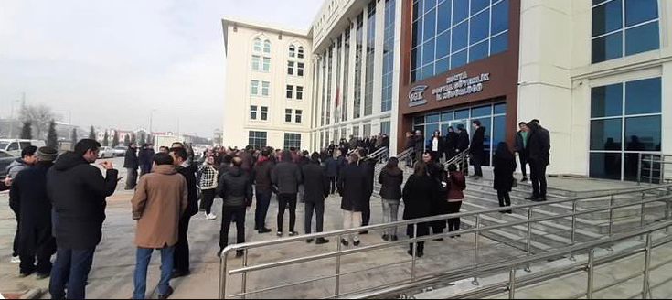 Konya'daki SSK memurları grevde