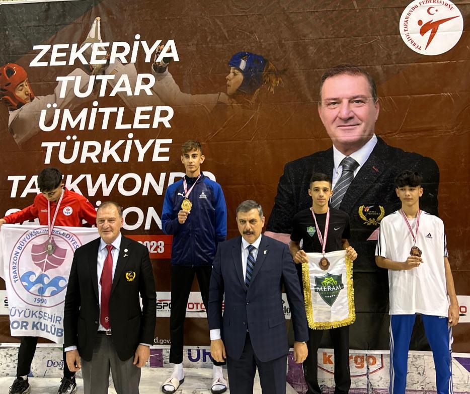 Meram Belediyesporlu Abdullah Dönmez Türkiye üçüncüsü oldu
