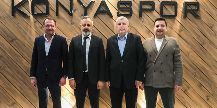 Konyaspor Başkanı Korkmaz’ı  Ahmet Şan ziyaret etti