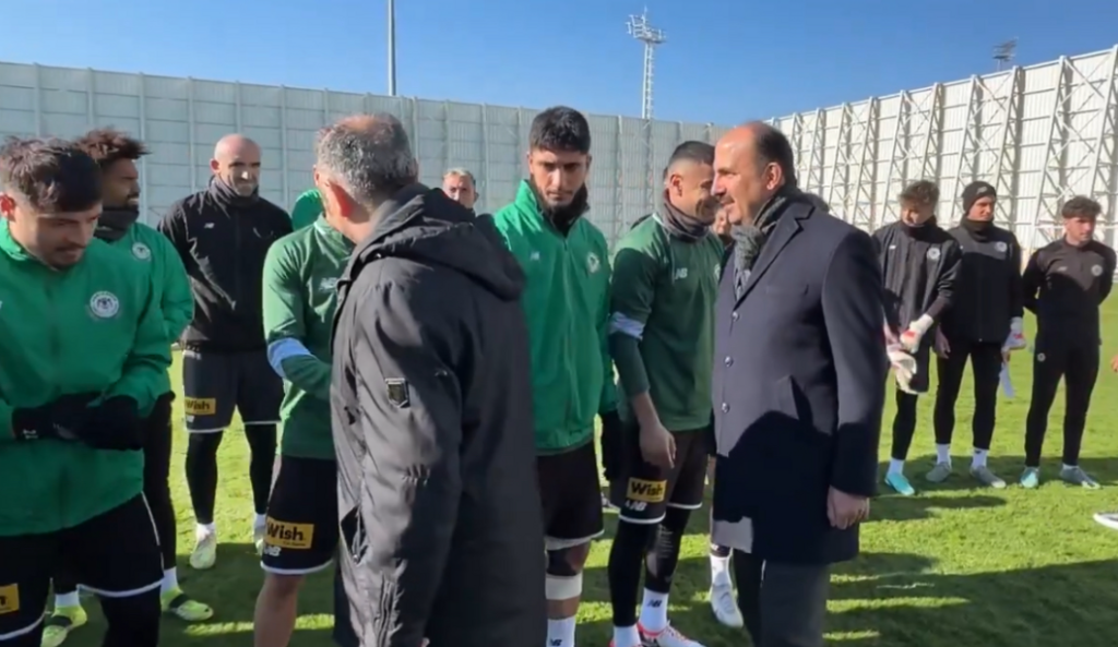 Vali Özkan ve Başkan Altay Konyaspor’u tesislerinde ziyaret etti