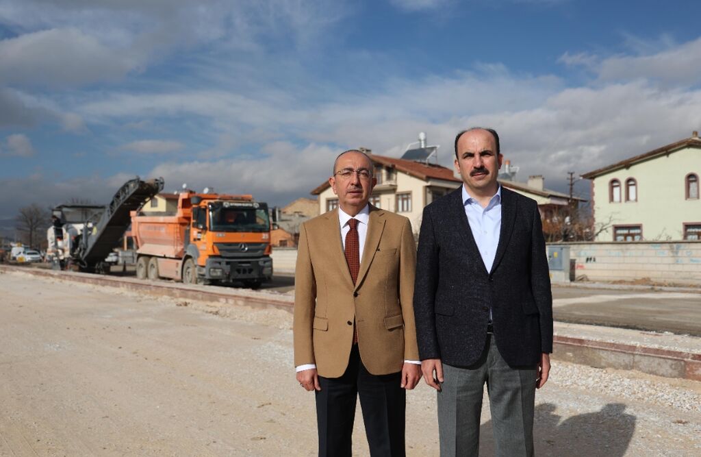 Başkan Altay ve Başkan Kavuş Necmettin Erbakan Caddesi’ni İnceledi