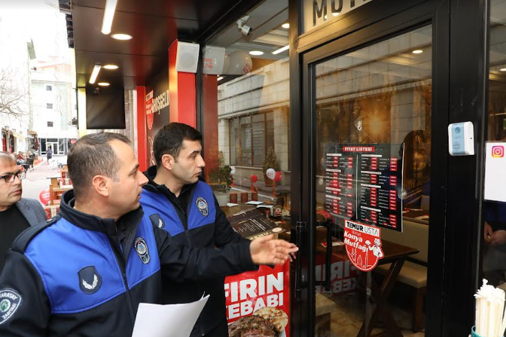 Karatay Zabıta’dan Lokanta Ve Kafelere Yönelik Yeni Fiyat Uygulaması Denetimi