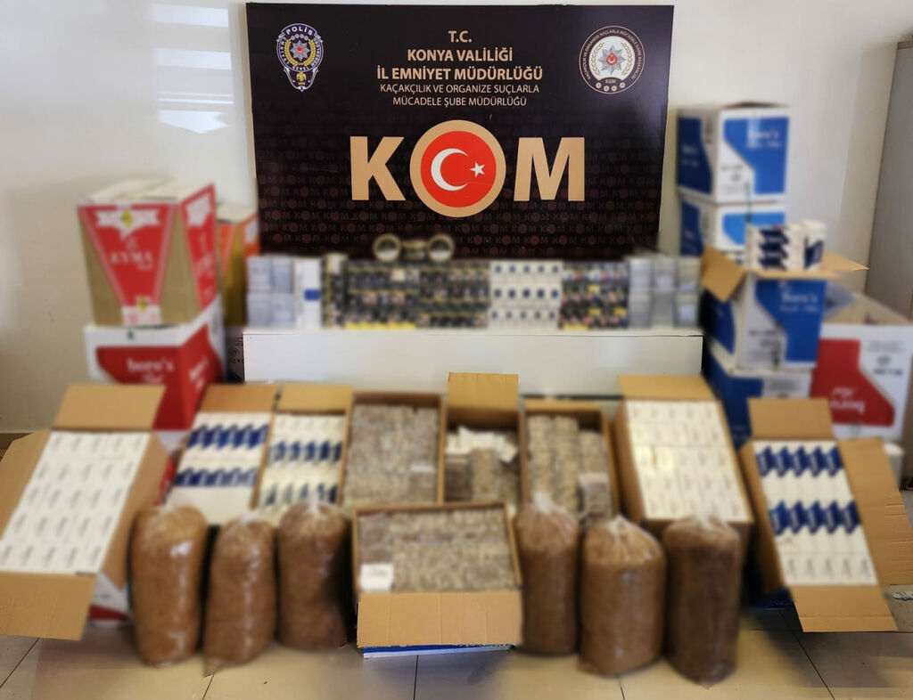 Konya emniyeti tonlarca patlayıcı madde ele geçirdi