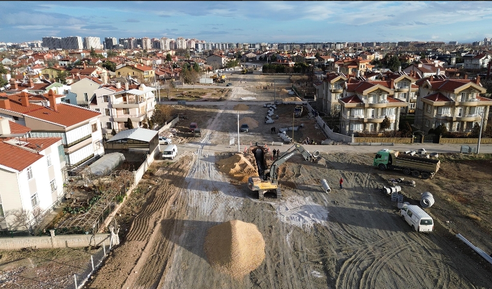 Konya'da Necmettin Erbakan Caddesi’nin Su ve Kanalizasyon Altyapısı Tamamlanıyor 