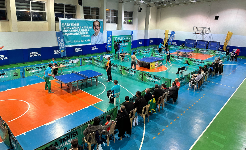Konya Büyükşehir’in Masa Tenisi Turnuvası’nda Büyük Heyecan Yaşandı