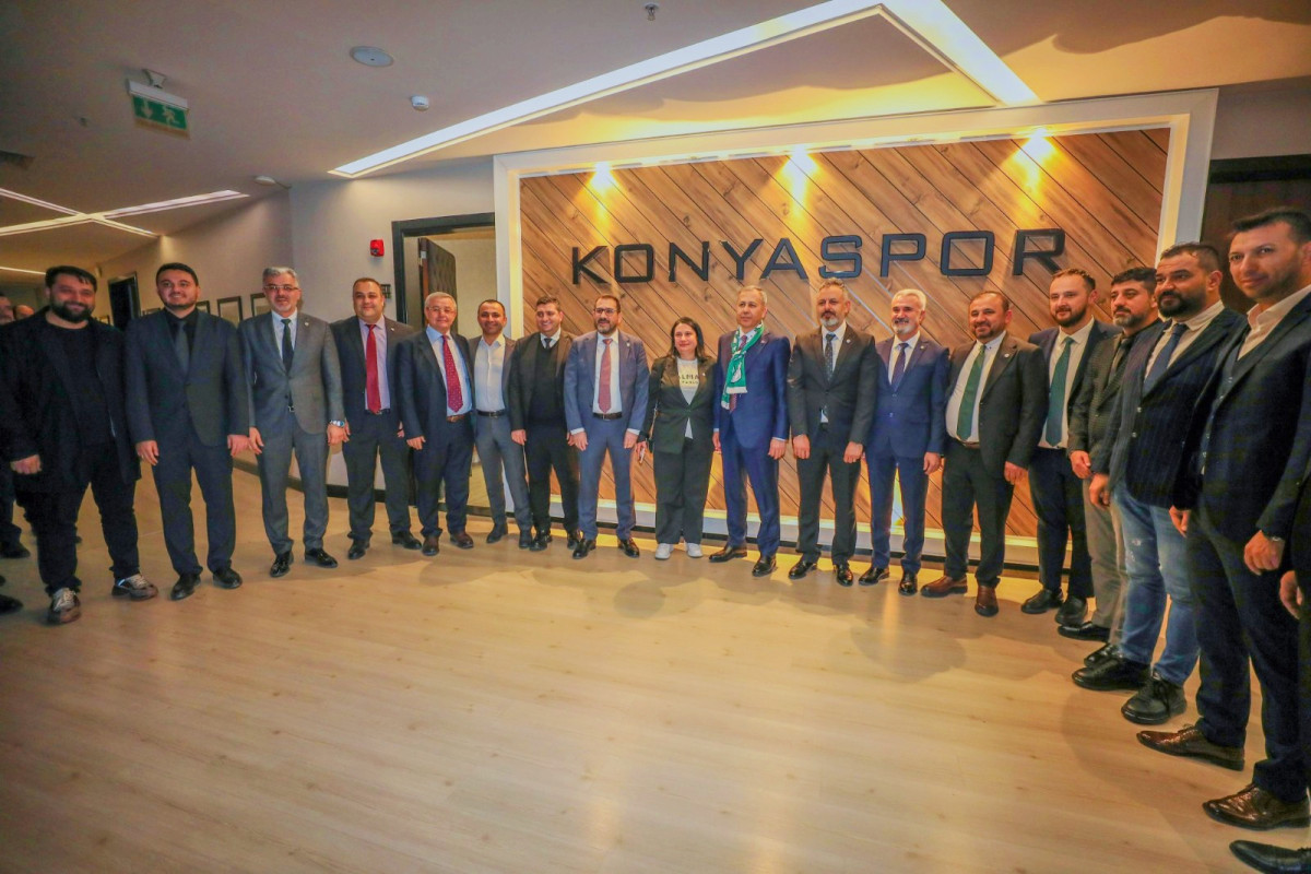 Bakan Ali Yerlikaya Konyaspor’u ziyaret etti