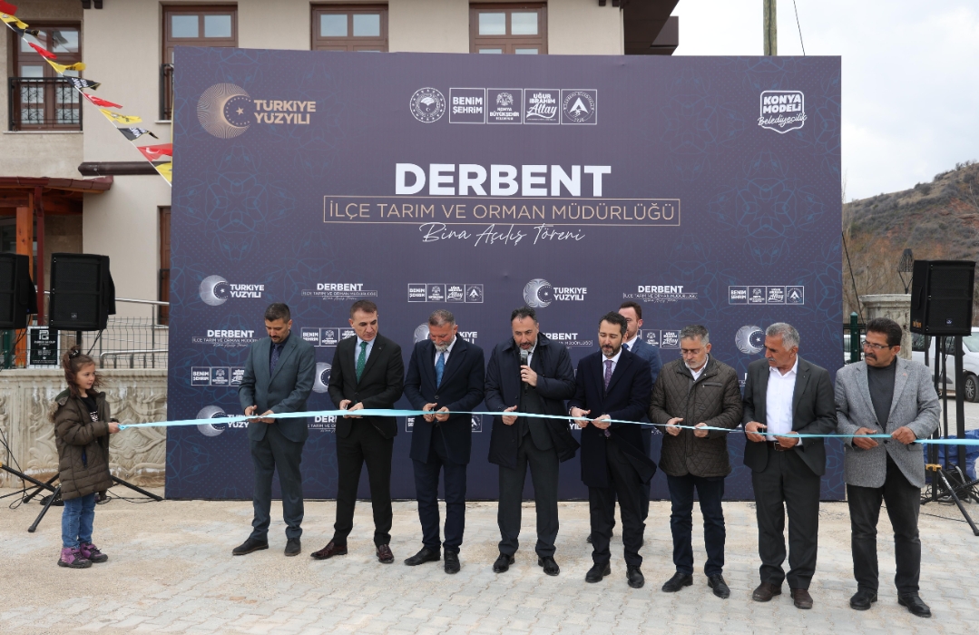 Konya Büyükşehir’in Derbent’e Kazandırdığı İlçe Tarım ve Orman Müdürlüğü Binası Açıldı