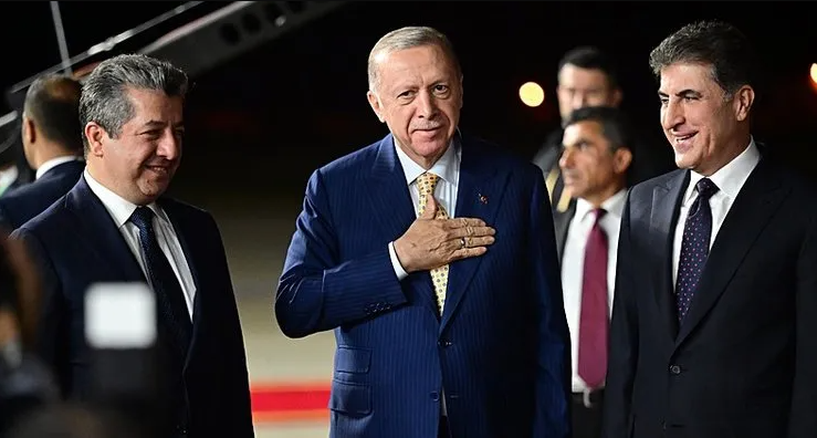 Cumhurbaşkanı Erdoğan Barzani ile Erbil'de görüştü!