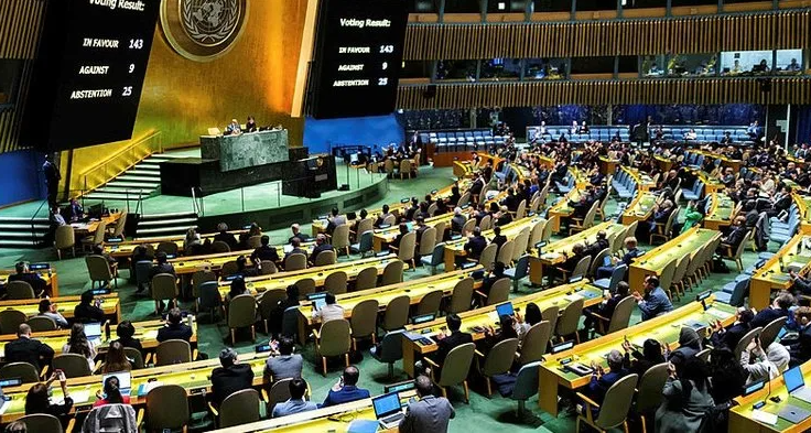 BM'de Filistin karar tasarısı onaylandı! 143 ülke 
