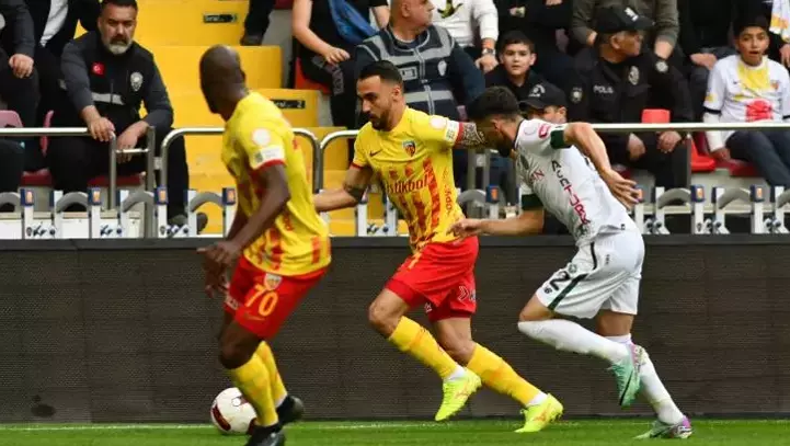 Konyaspor Kritik Virajda Kayserispor İle Berabere Kaldı:2-2