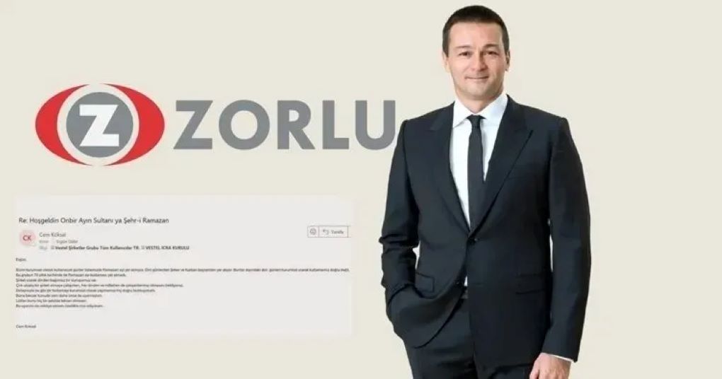 Zorlu Holding CEO'su Ramazan Tebriğinden Rahatsız Oldu! 