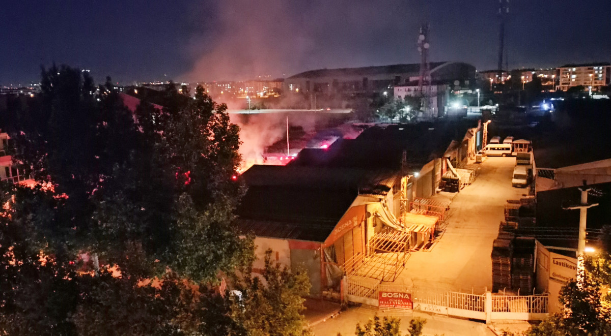 Konya'da Kısa Süreli Yangın Paniğe Neden Oldu!