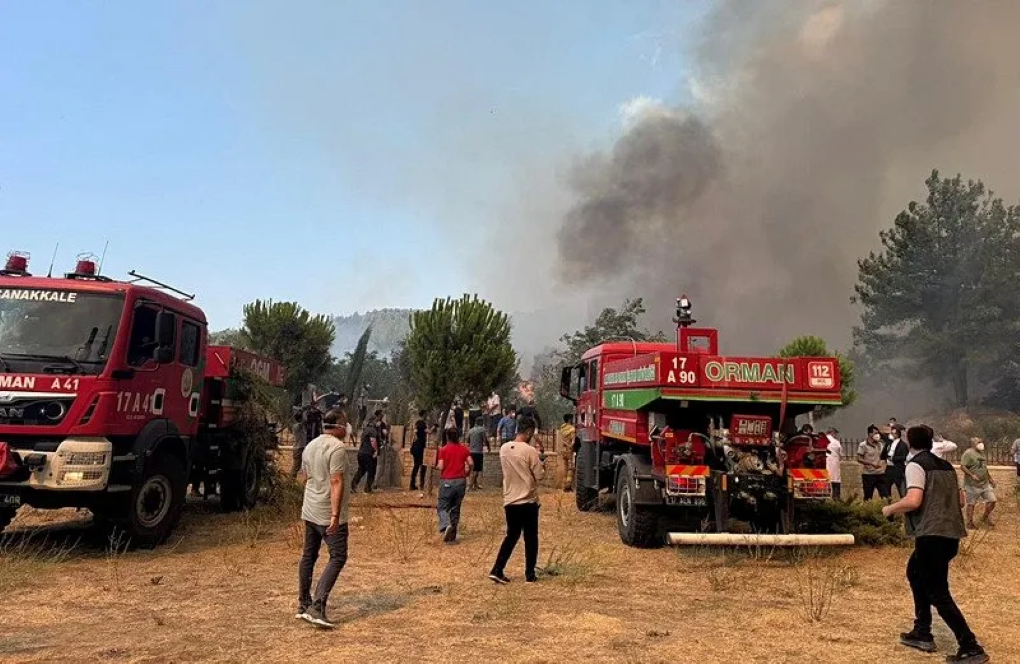 Çanakkale’de Orman Yangını! Kundaklama Şüphesiyle 4 Gözaltı!