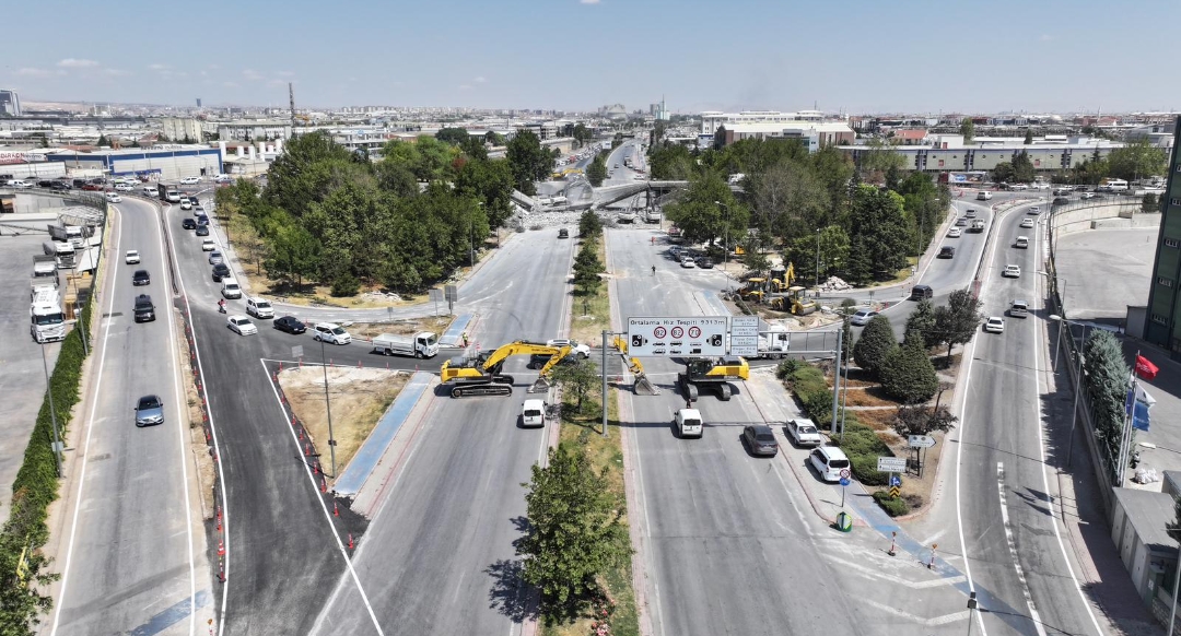 Marangozlar Köprülü Kavşağı’nda Yenileme Çalışmaları Başladı