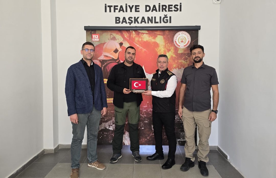 Yaren arama kurtarma derneği’nden Konya itfaiye daire başkanlığı’na ziyaret