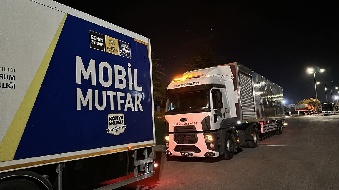 Konya’dan Sındırgı’ya Destek Eli: Mobil Mutfaklar Yola Çıktı