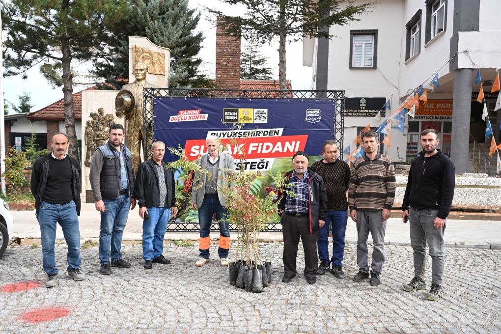 Konya Büyükşehir Üreticiye Sumak Fidanı Desteğinde Bulundu!