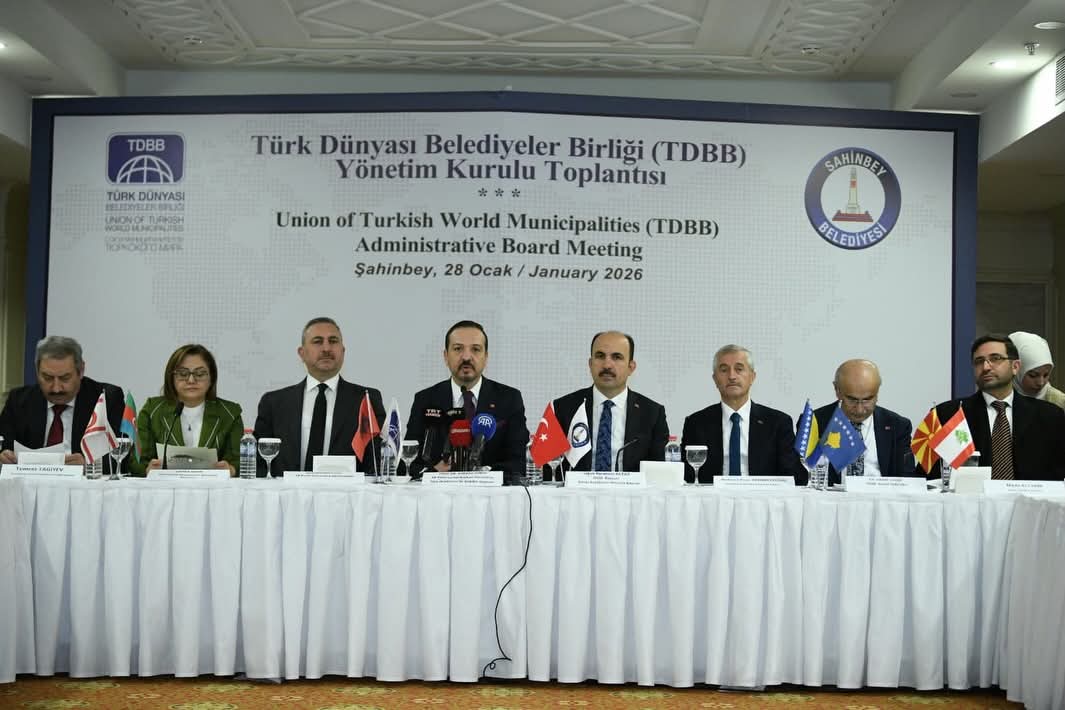 Türk Dünyası Belediyeler Birliği Yönetimi Gaziantep’te Toplandı