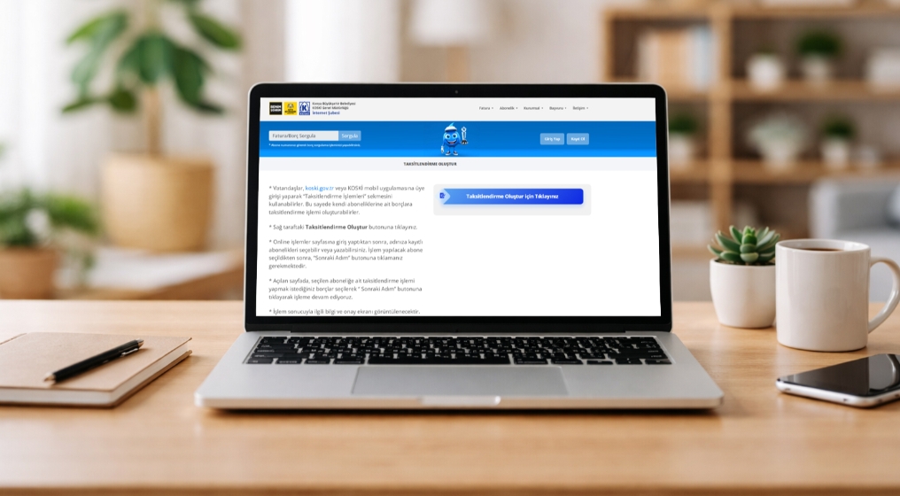 KOSKi'den Abonelik Borçlarına Online Taksit Kolaylığı