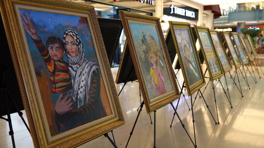 Konya’da Filistinli Çocukların Duyguları Tuvale Yansıdı: “Sessiz Fırçalar” Sergisi Açıldı