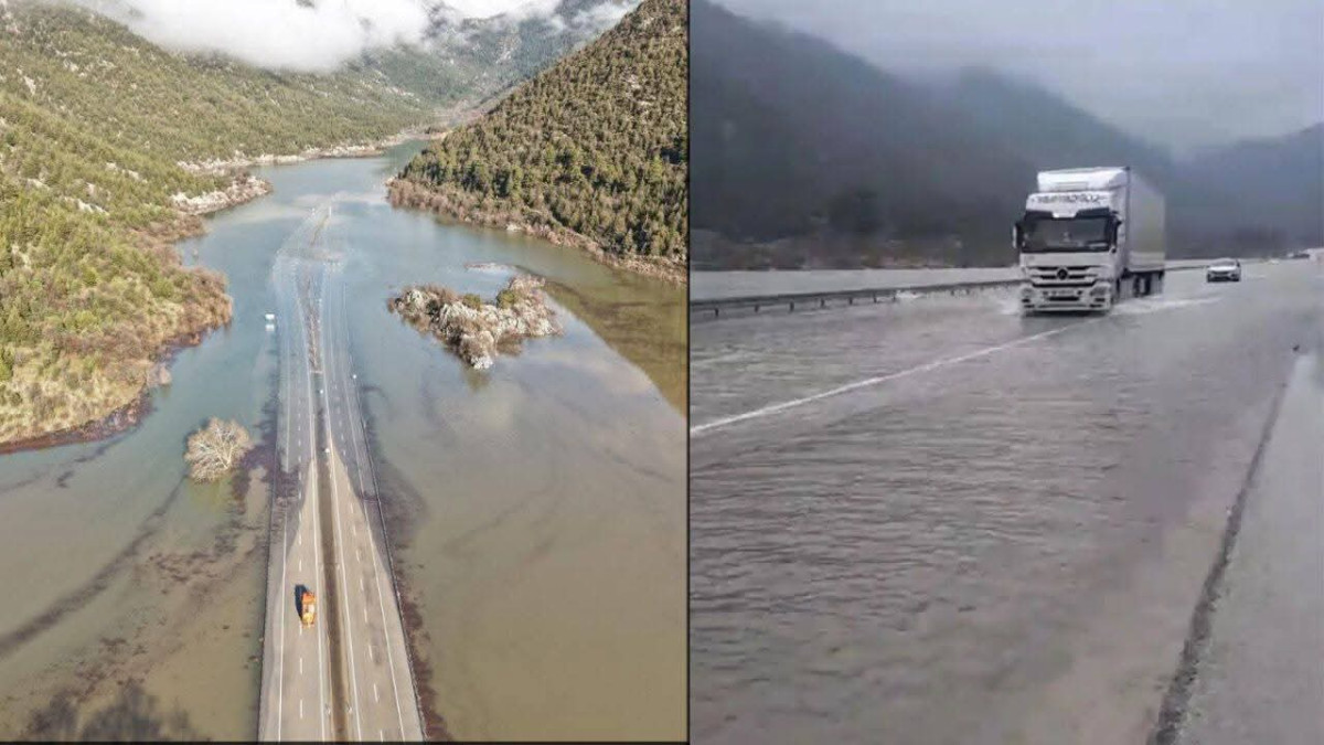 Antalya–Beyşehir Yolunda 70 Yılın En Yüksek Su Seviyesi: Güzergâh Geçici Olarak Ulaşıma Kapatıldı