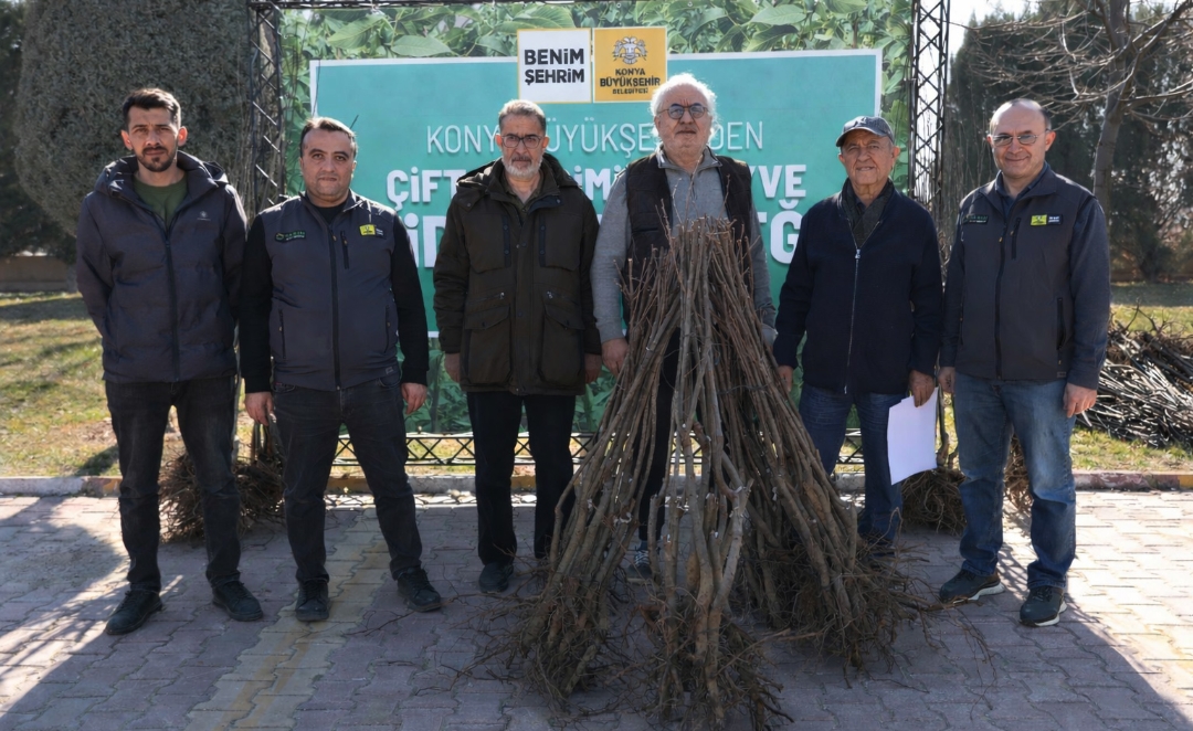 Konya’da Çiftçiye Fidan Desteği: 23 Bin 500’den Fazla Fidan Dağıtılacak