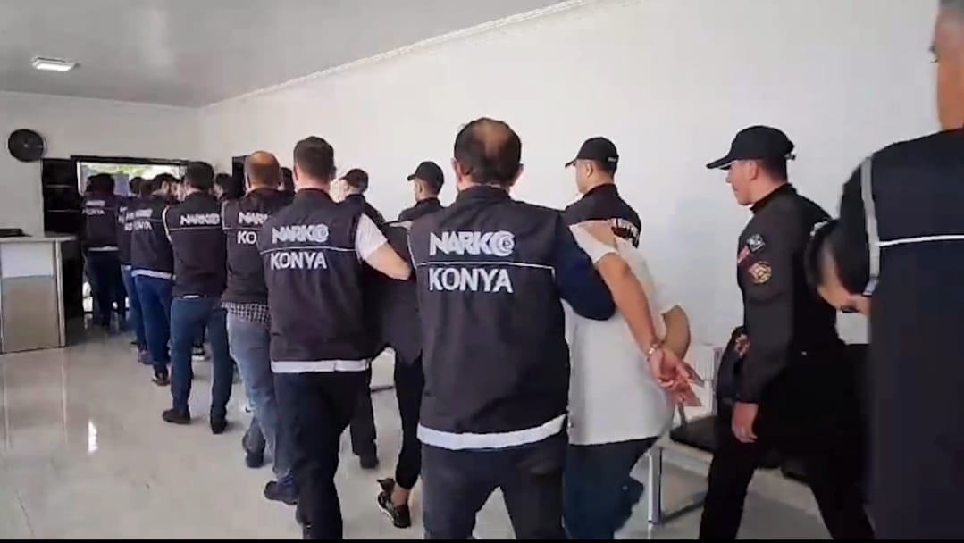 Konya Emniyetinden Zehir Tacirlerine Darbe: 36 Şüpheli Tutuklandı!