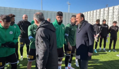Vali Özkan ve Başkan Altay Konyaspor'u ziyaret etti