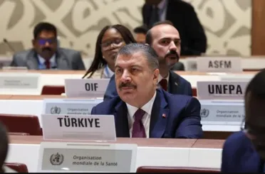 Bakan Koca Cenevre'de tüm dünyaya Gazze mesajı verdi: İnsanlığın vicdanı darağacında! 