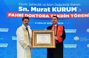Bakan Murat Kurum’a Selçuk Üniversitesi’nden Fahri Doktora