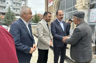 Başkan Altay ve Uslu Çeltik, Yunak ve Tuzlukçu’da Vatandaşlarla Buluştu