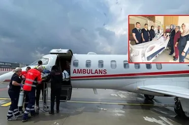 Çekya’da rahatsızlanan üniversiteli Ezgi, ambulans uçakla Konya’ya getirildi