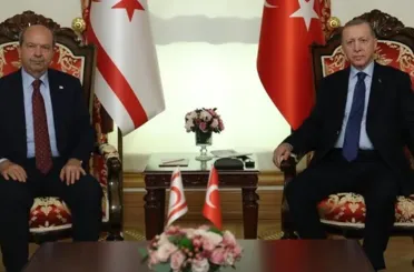 Cumhurbaşkanı Erdoğan, KKTC Cumhurbaşkanı Tatar ile görüştü