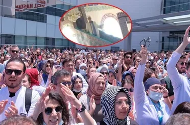 Grev yapan doktorları eleştiren cami imamı hakkında yeni gelişme