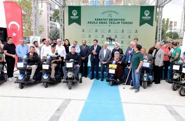 Karatay’da 80 engelli vatandaşa akülü araç desteği!