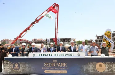 Karatay’ın 600 Dairelik 44. Konut Hamlesinde Temeller Atıldı!