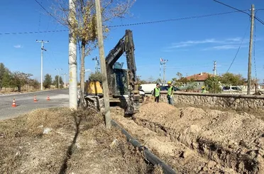 Konya Büyükşehir Çumra’ya Yeni Bir Su Şebeke Hattı Daha Kazandırıyor