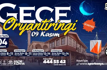 Konya Büyükşehir’den Aileler İçin “Gece Oryantiringi” Etkinliği!