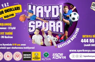 Konya Büyükşehir’in 28 İlçedeki Yaz Spor Okulları’nda Kayıt Heyecanı Devam Ediyor