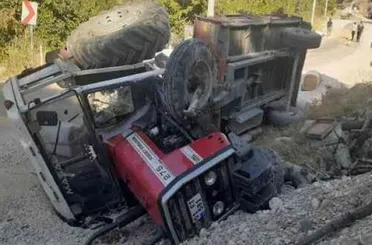 Konya Halkapınar'lı eski muhtar traktörün altında kalarak yaşamını yitirdi