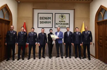 Konya İtfaiyesinden Başkan Altay’a Ziyaret!