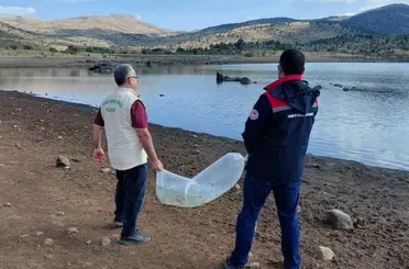 Konya’da su kaynakları için seferberlik: 10 bin sazan yavrusu gölete bırakıldı