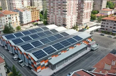 Konya’nın güneş enerjili kapalı pazarında sona gelindi