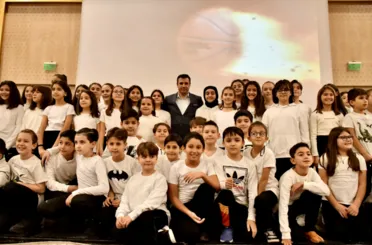 Konyaspor Başkanı Fatih Özgökçen basketbol altyapı takımlarıyla buluştu